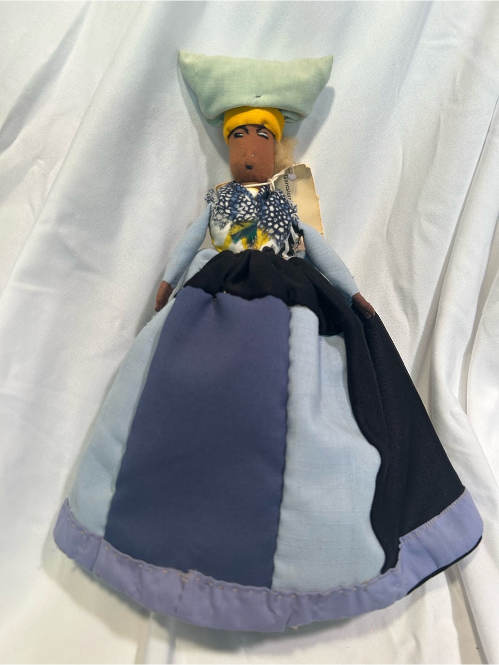 Vintage Herero Folk Art Cloth Doll D'Kar Botswana Signed Tag